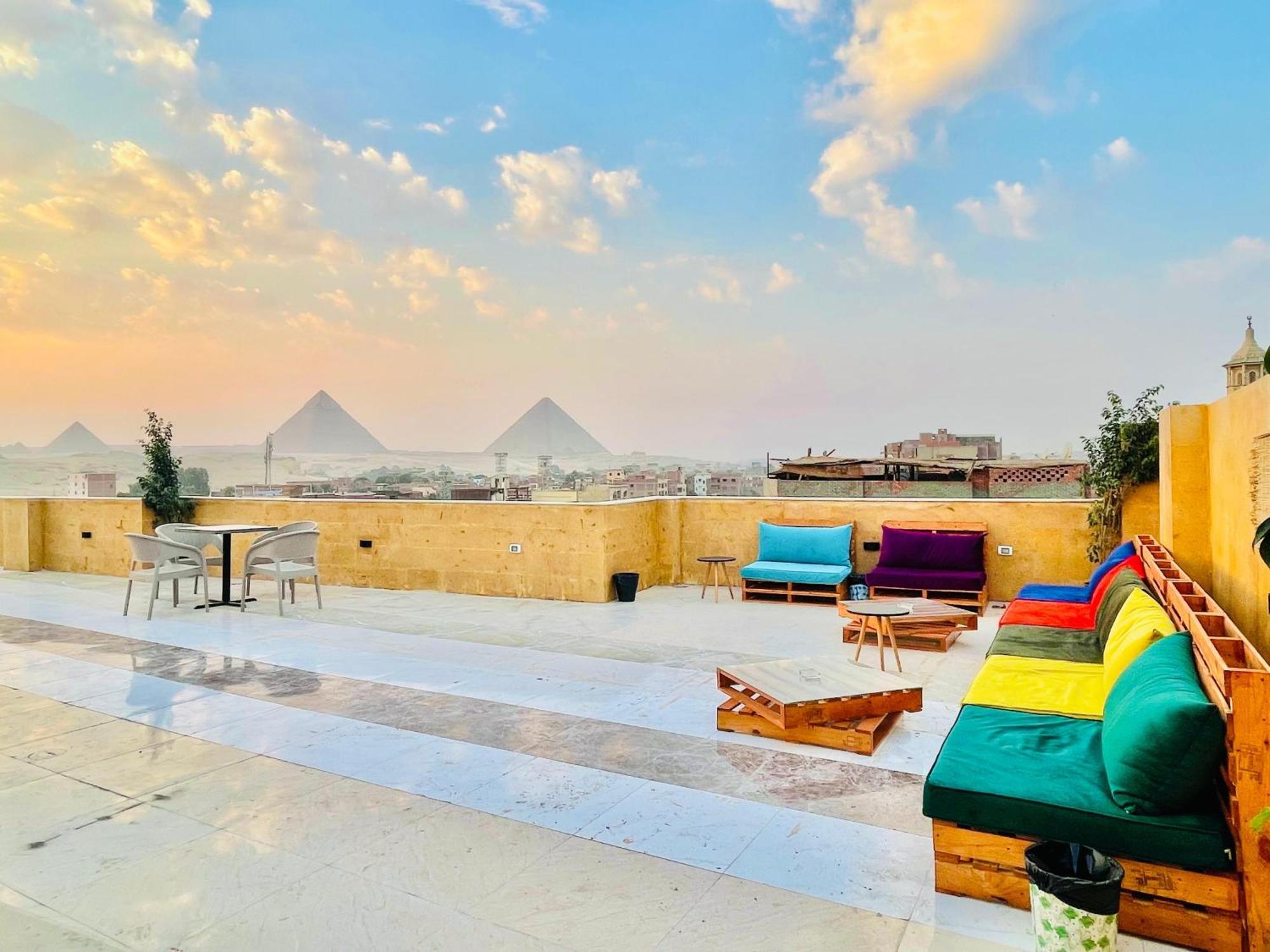 Palm Pyramids View Inn Kafret el-Gabal Exteriér fotografie
